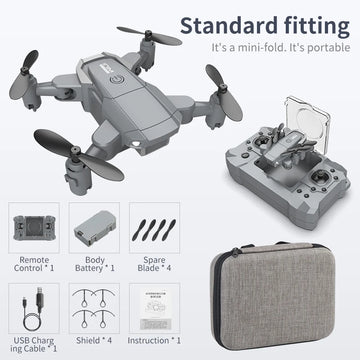 AltitudeMaster X: Folding HD Camera Drone for Young Aviators